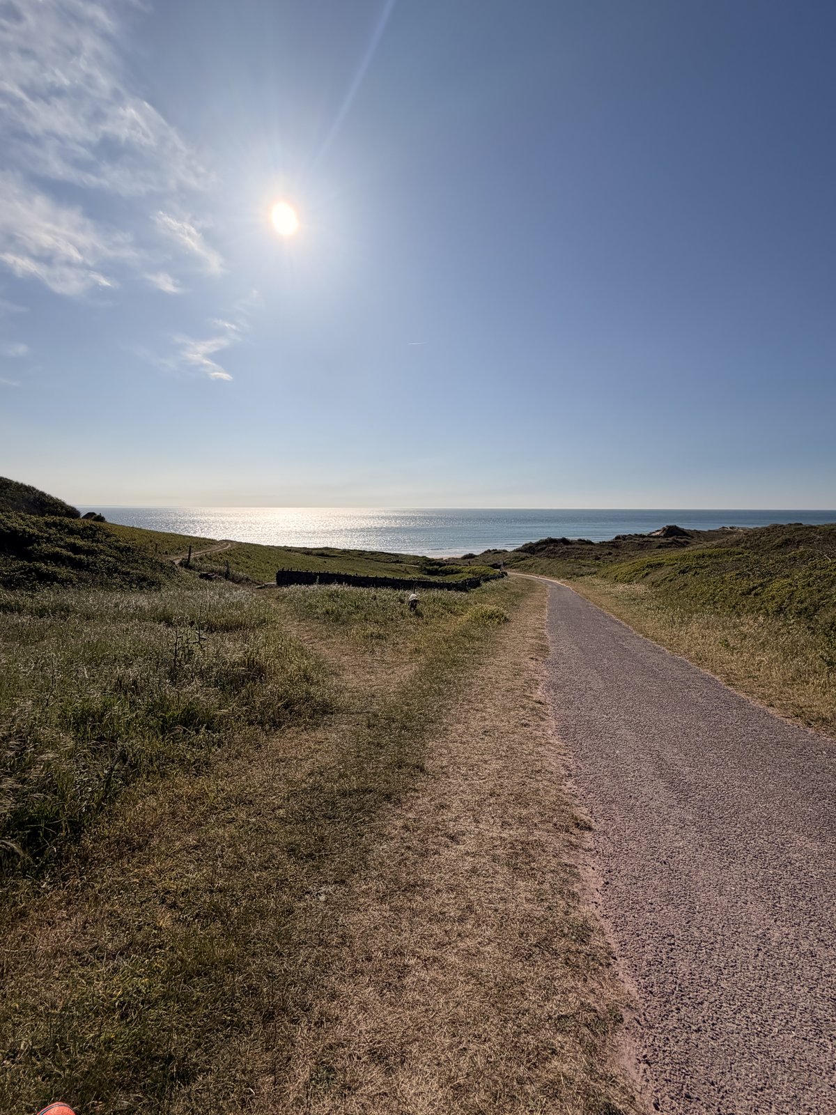 Chemin côtier vers la mer à Carteret